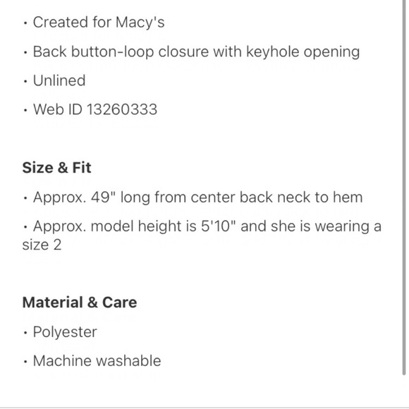 Alfani Midi/Maxi Dress light blue periwinkle tiered poly solid - Picture 3 of 4